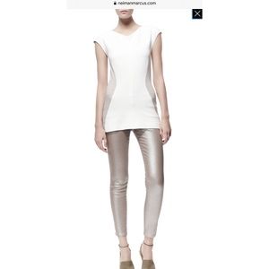 Stella McCartney Metallic Gold/silver Skinny Jeans